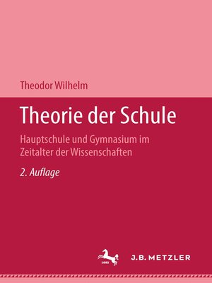 cover image of Theorie der Schule